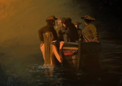 Study of a scene of "Pirates of the Caribbean" movie, Photoshop